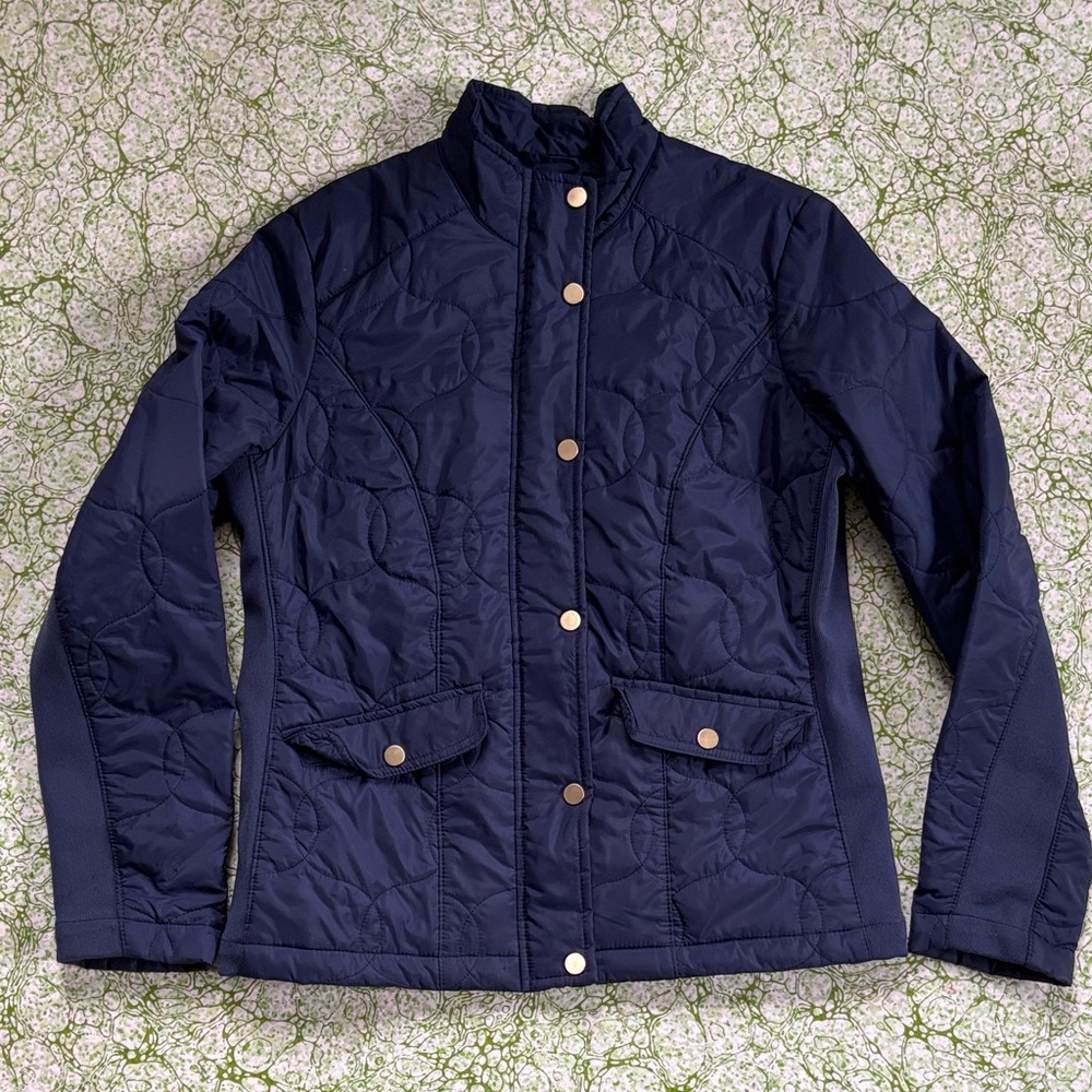 Navy Quilted Women's Jacket